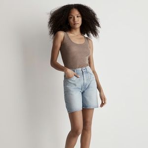 Madewell Baggy Jean Shorts in Bessmund Wash
